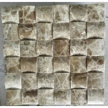 Mosaico de mármore de mármore mosaico de mosaico 3D (HSM215)